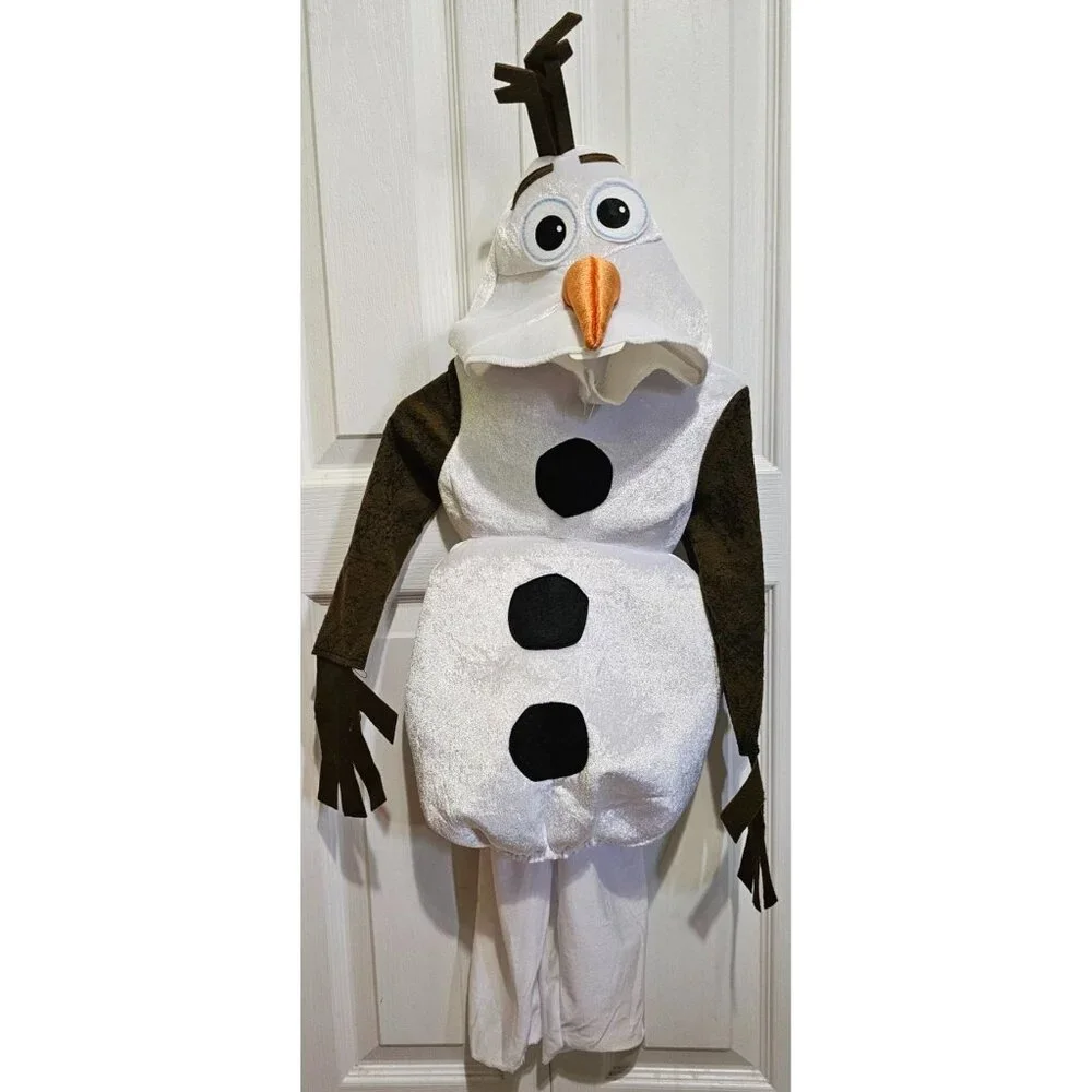 Frozen Olaf Costume Hood Plush Snowman Halloween Disney Disguise Baby 12-18 M